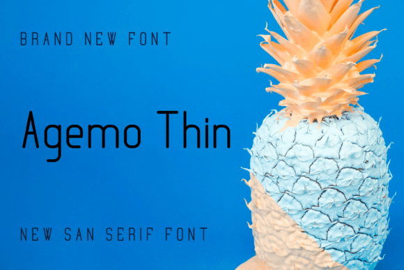 Agemo Thin: A Stylish Sans Serif