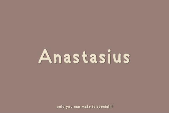 Anastasius: A Unique Sans Serif Font