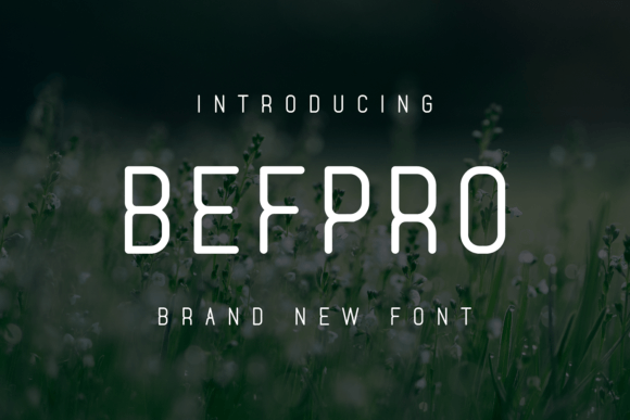 Befpro: A Modern Sans Serif