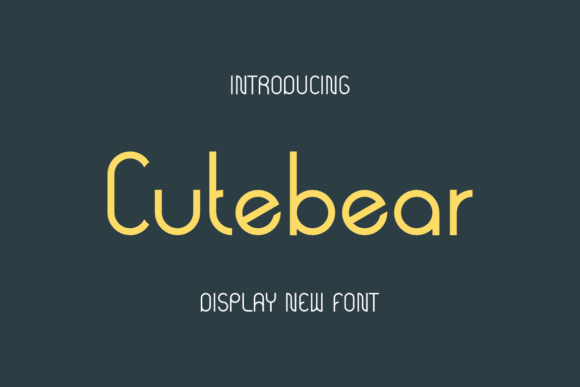 Cutebear: A Font for Creative Makers