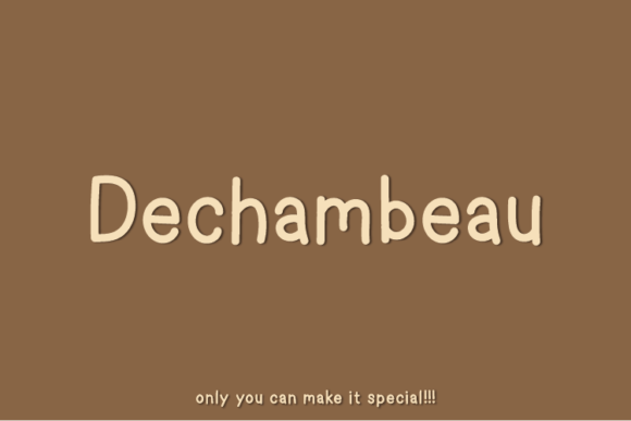 Dechambeau Font: Modern Typography for Editorial Design