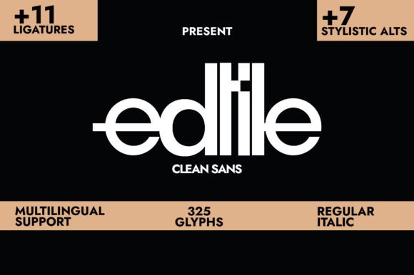 Edtile: A Modern Typeface for Digital Marketing