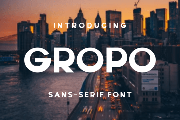 Gropo: A Bold Sans Serif for Creative Projects