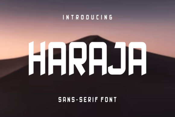 Haraja: A Cool Sans Serif for Creative Projects