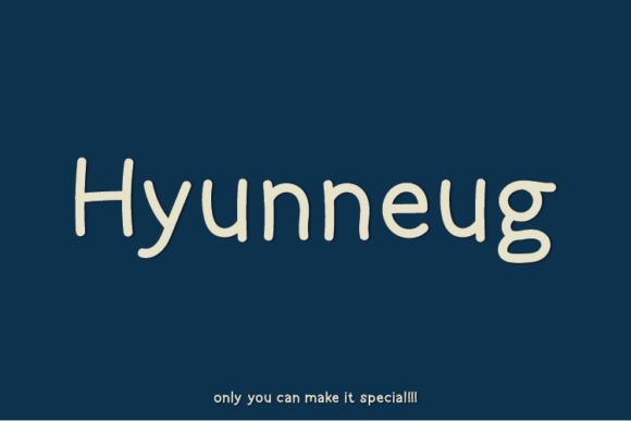 Hyunneug: A Unique Sans Serif Font