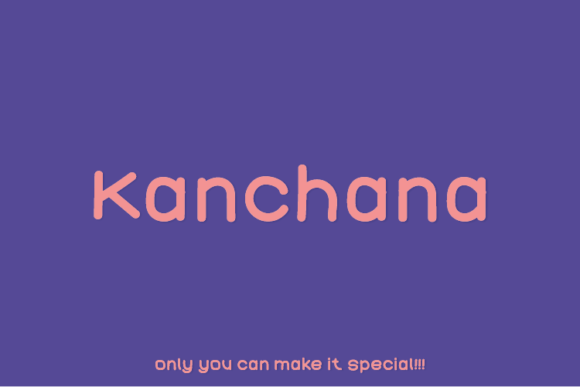Kanchana: A Unique Sans Serif Font