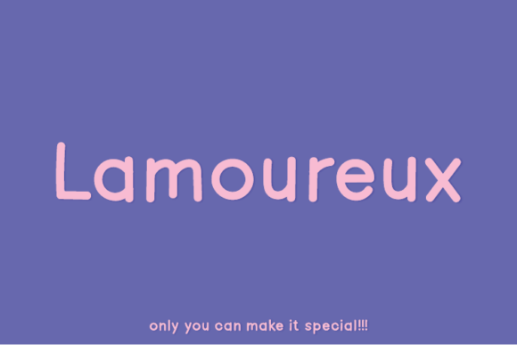 Lamoureux: A Unique Sans Serif