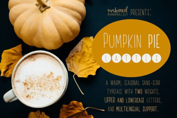 Pumpkin Pie Lattes Font