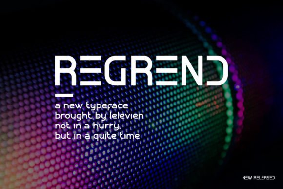 Regrend: A Modern Typeface for Elegant Design