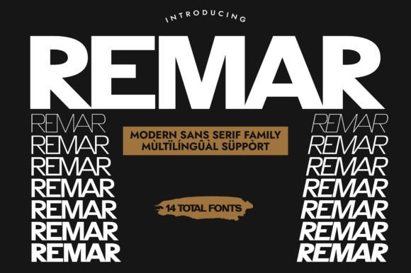 Remar: A Minimalist Sans Serif for Modern Design