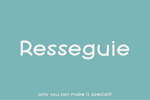 Resseguie: A Modern Sans Serif for Real Projects