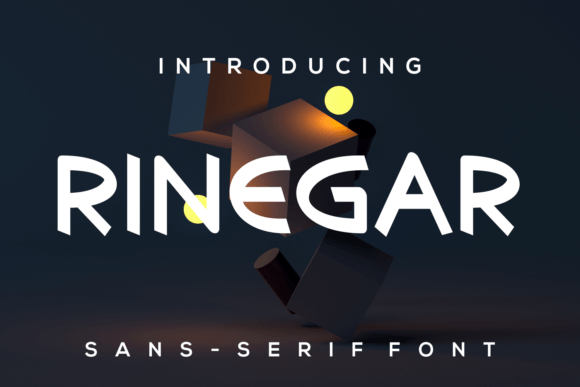 Rinegar: A Modern Sans Serif Font