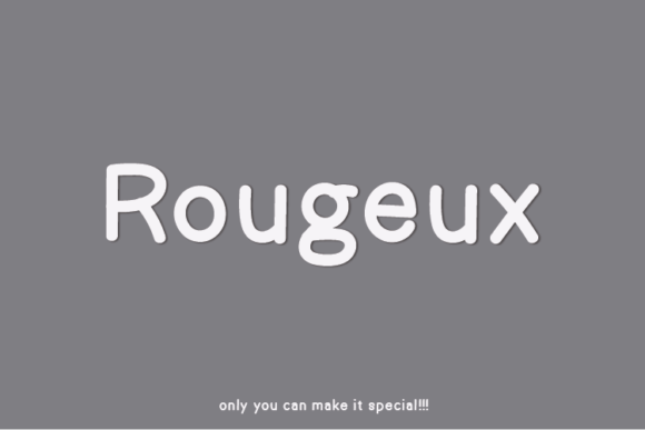 Rougeux: A Unique Sans Serif Font